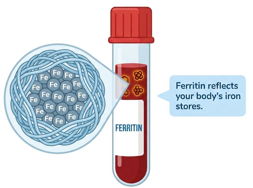Ferritin blood test
