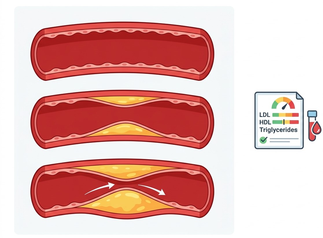 artery with gradual plaque buildup